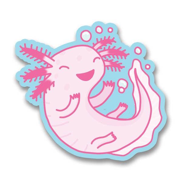 Axolotl vinyl sticker Turtle's Soup Paper Products
