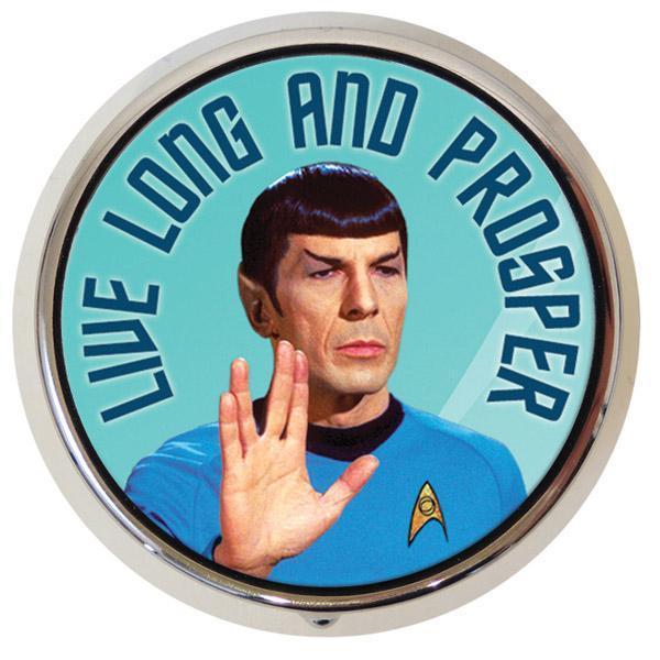Spock Pill Box Unemployed Philosophers Guild Home Decor/Kitchenware