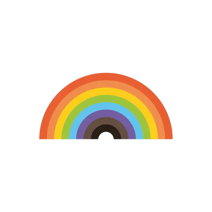 Philly Pride Rainbow Vinyl Sticker