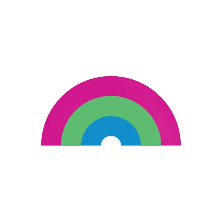Polysexual Pride Rainbow Vinyl Sticker