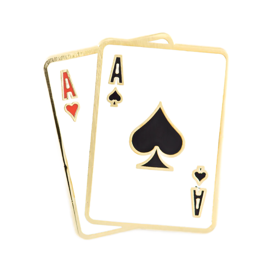Aces Enamel Pin These Are Things Clothing/Accessories