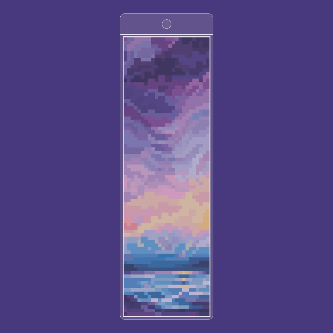 Amethyst Sunset Sticker By Number Bookmark Kit Vexyls Crafts Inc. Projects/Kits