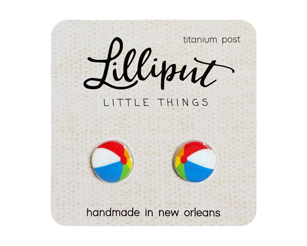 Beach Ball Earrings Lilliput Little Things Clothing/Accessories