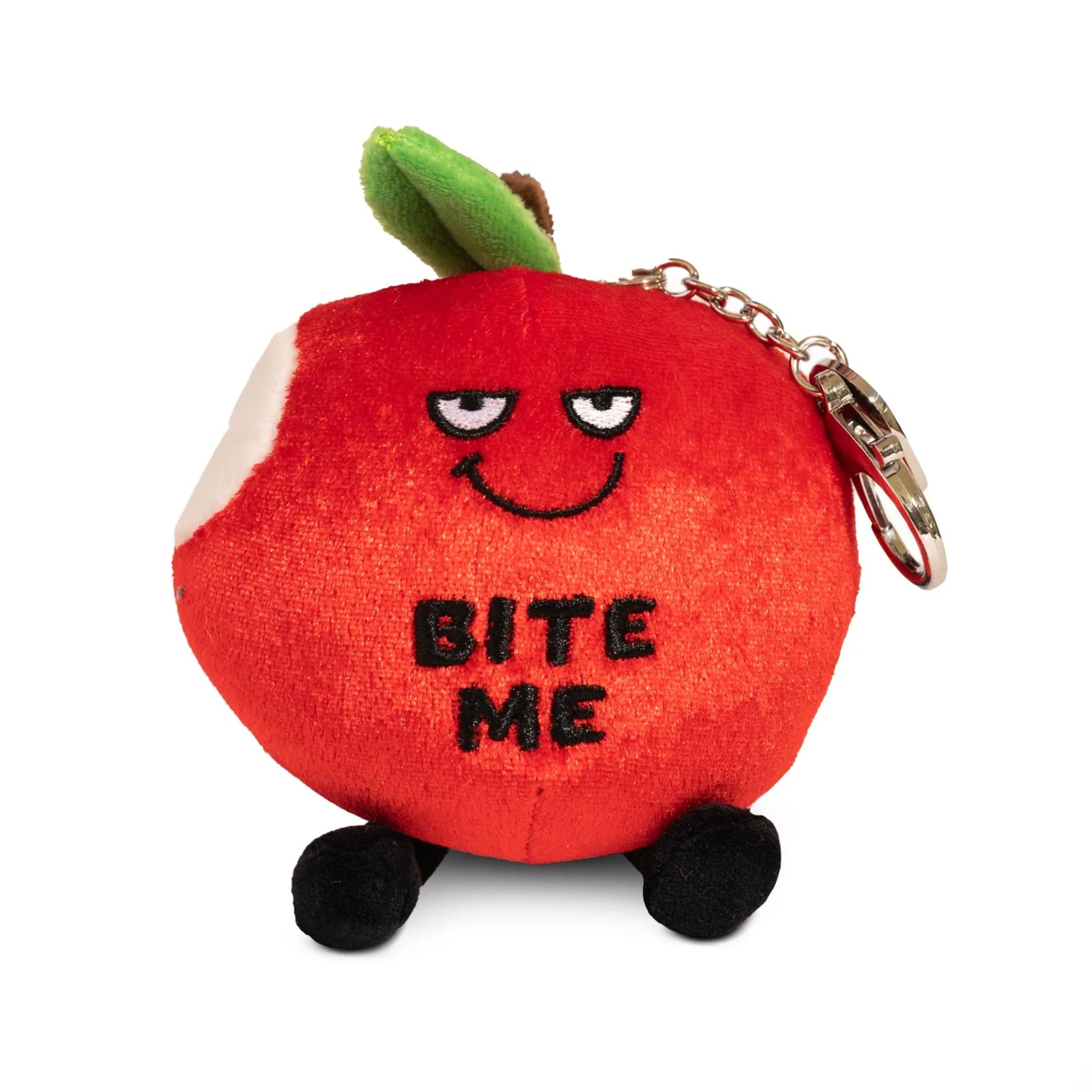 Bite Me Apple Plush Charm Keychain Punchkins Plush