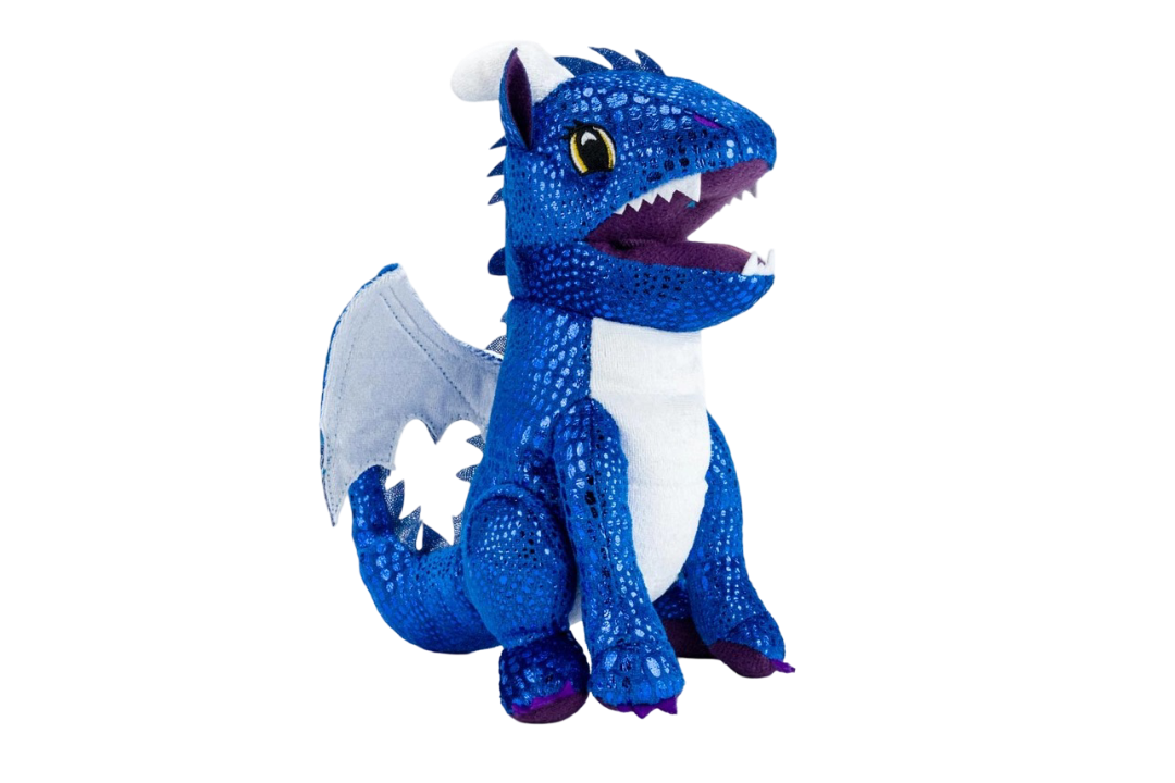 Blue Dragon Plush Dice Bag FanRoll by Metallic Dice Games Puzzles/Playthings