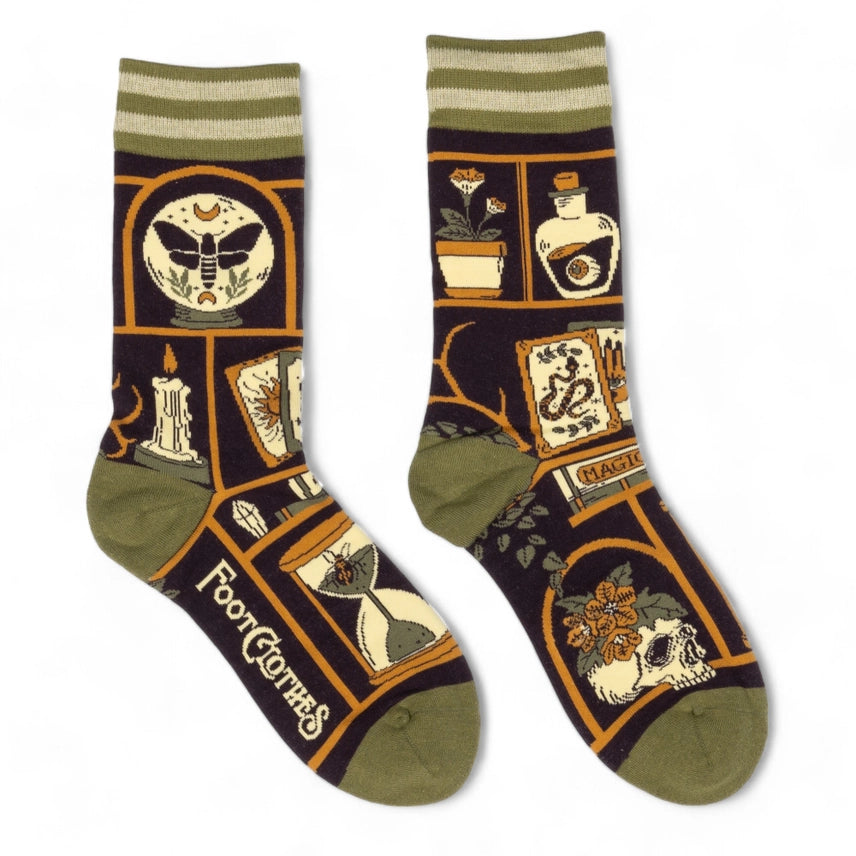 Cabinet of Curiosities Crew Socks FootClothes LLC Clothing/Accessories