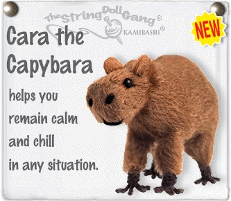Cara the Capybara String Doll Keychain Kamibashi Clothing/Accessories