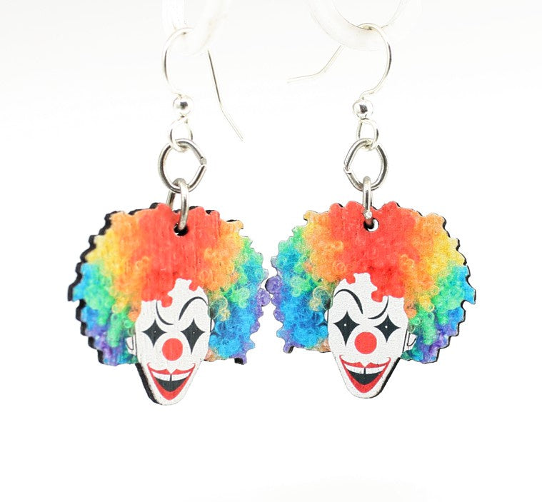 Clown Earrings Green Tree Jewelry Clothing/Accessories