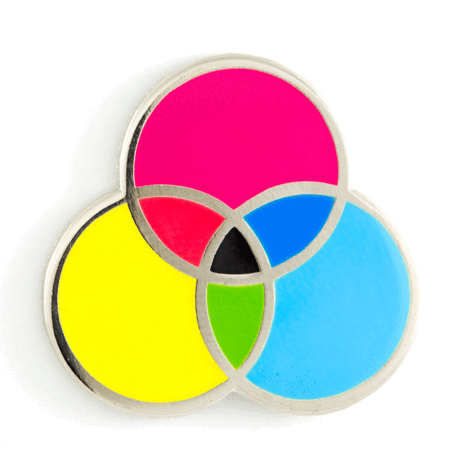 CMYK Enamel Pin These Are Things Clothing/Accessories