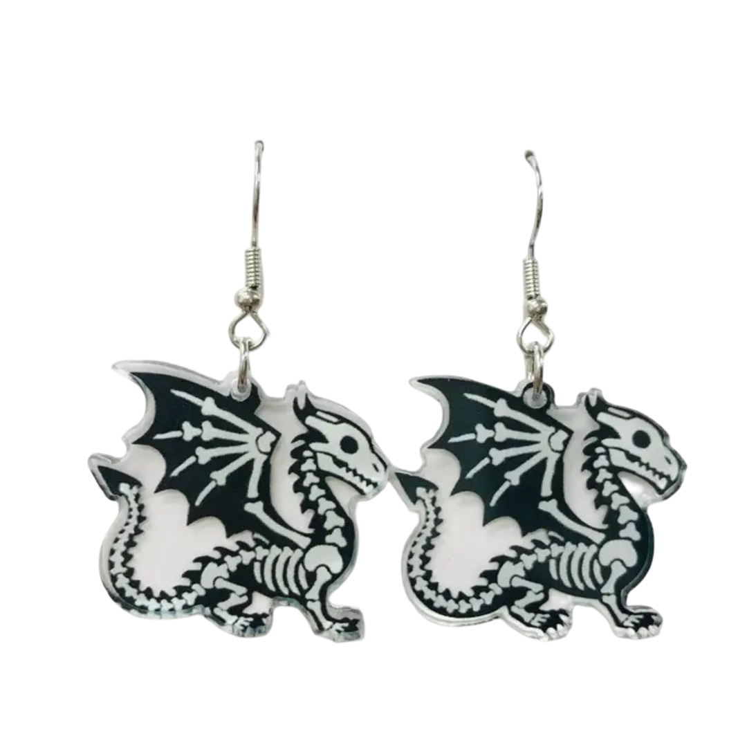 Cute Dragon Skeleton Earrings SimpleNGreat Clothing/Accessories