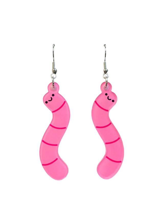 Cute Worm Acrylic Earrings SimpleNGreat Clothing/Accessories