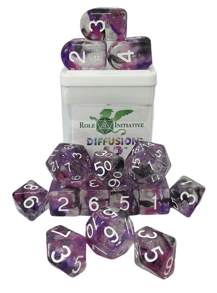 Diffusion 42 - 15 Piece Dice Set Role 4 Initiative Dice