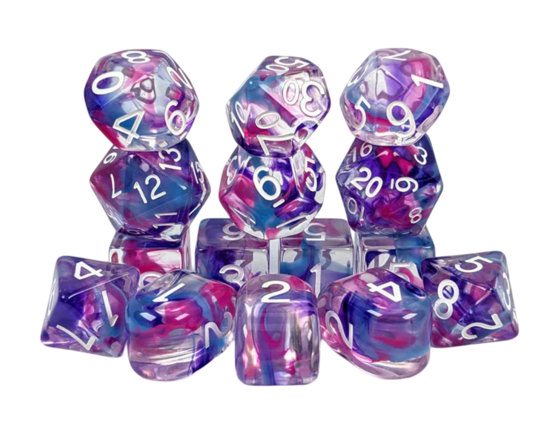 Diffusion Duchess' Decree - 15 Piece Dice Set Role 4 Initiative Dice