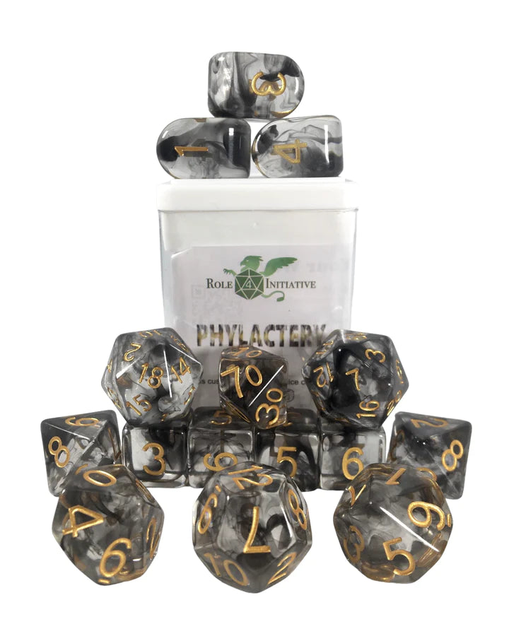 Diffusion Phylactery - 15 Piece Dice Set Role 4 Initiative Dice