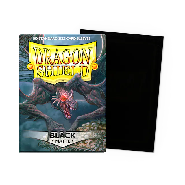 Dragon Shield Sleeves: Matte Black (100) Dragon Shield RPG