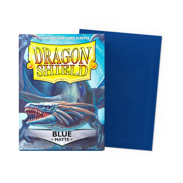 Dragon Shield Sleeves: Matte Blue (100) Dragon Shield RPG
