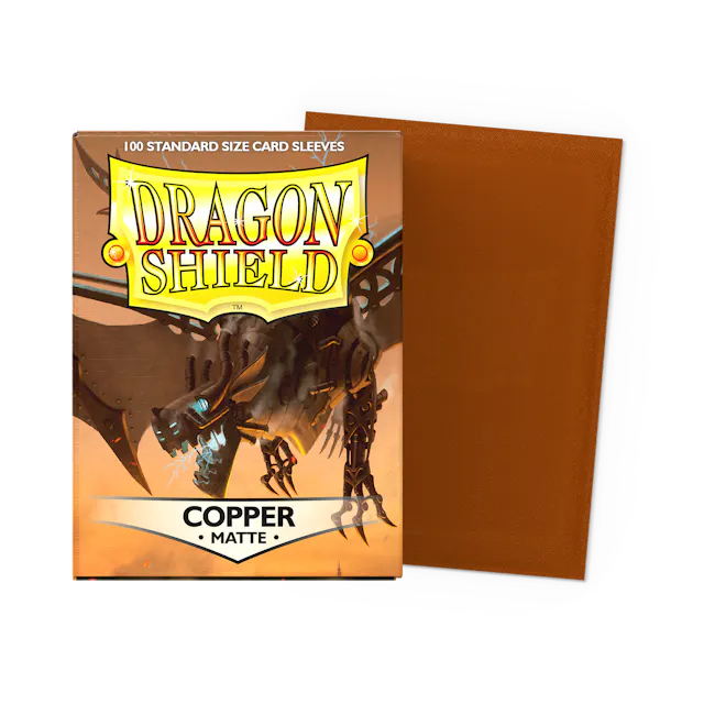 Dragon Shield Sleeves: Matte Copper (100) Dragon Shield RPG