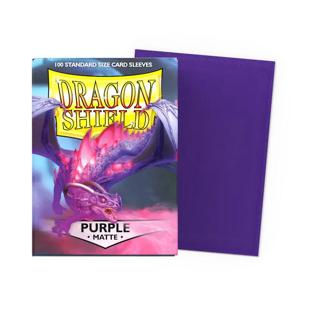 Dragon Shield Sleeves: Matte Purple (100) Dragon Shield RPG
