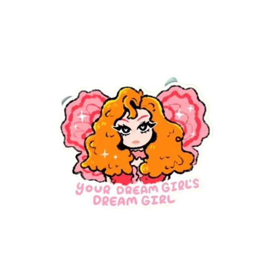Dream Girl Chappell Roan Vinyl Sticker Ghostiekid Paper Products