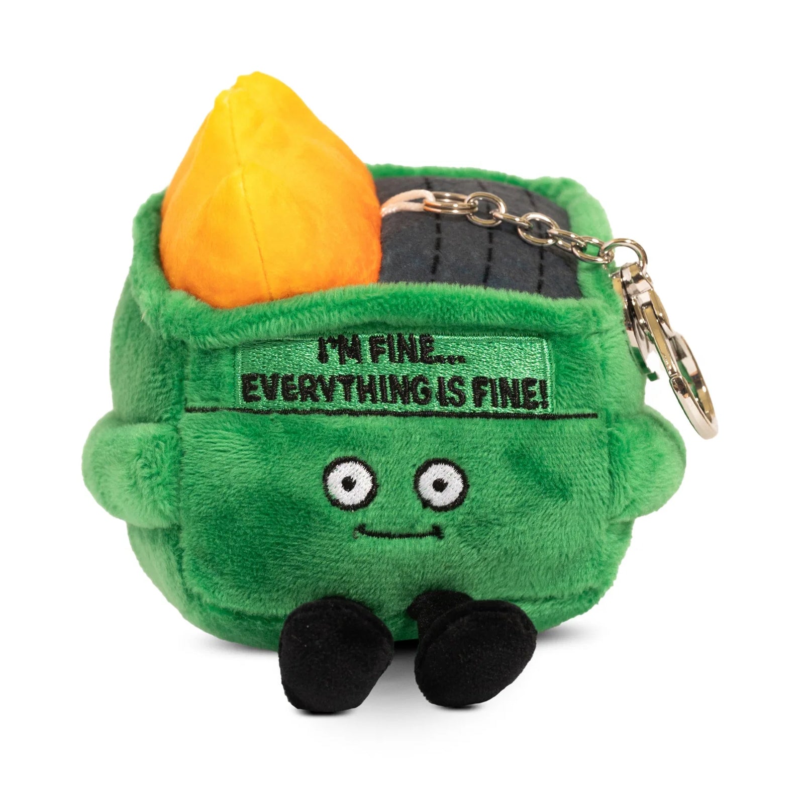 Dumpster Fire Plush Charm Keychain Punchkins Plush