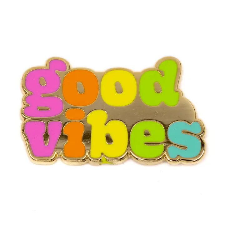 Good Vibes Enamel Pin These Are Things Clothing/Accessories
