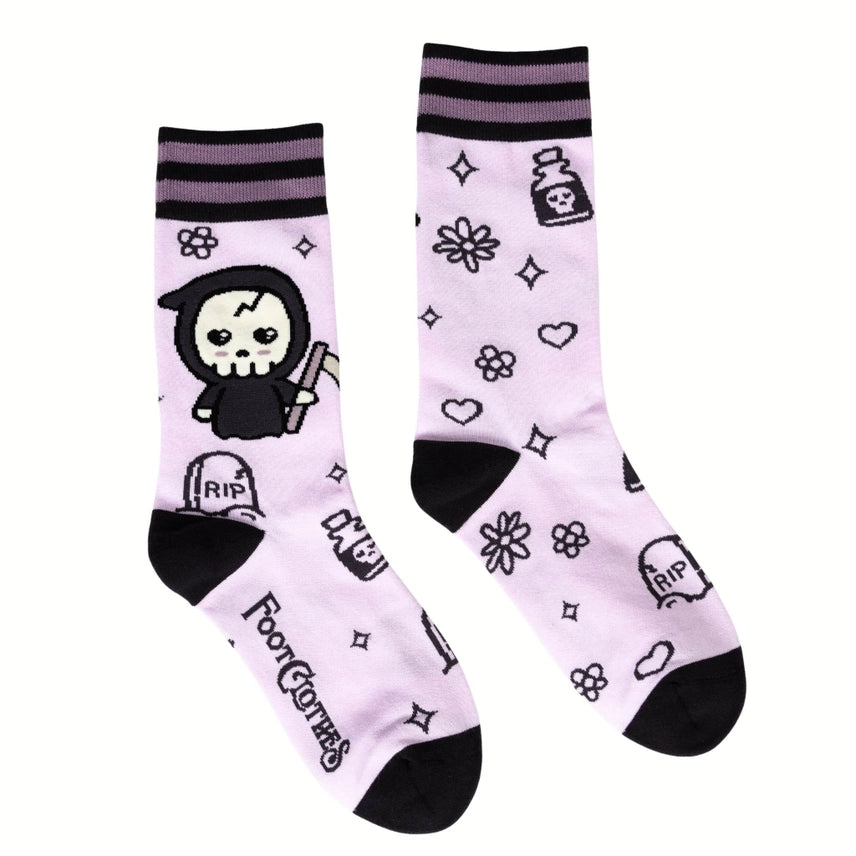 Grim Reaper Crew Socks FootClothes LLC Clothing/Accessories