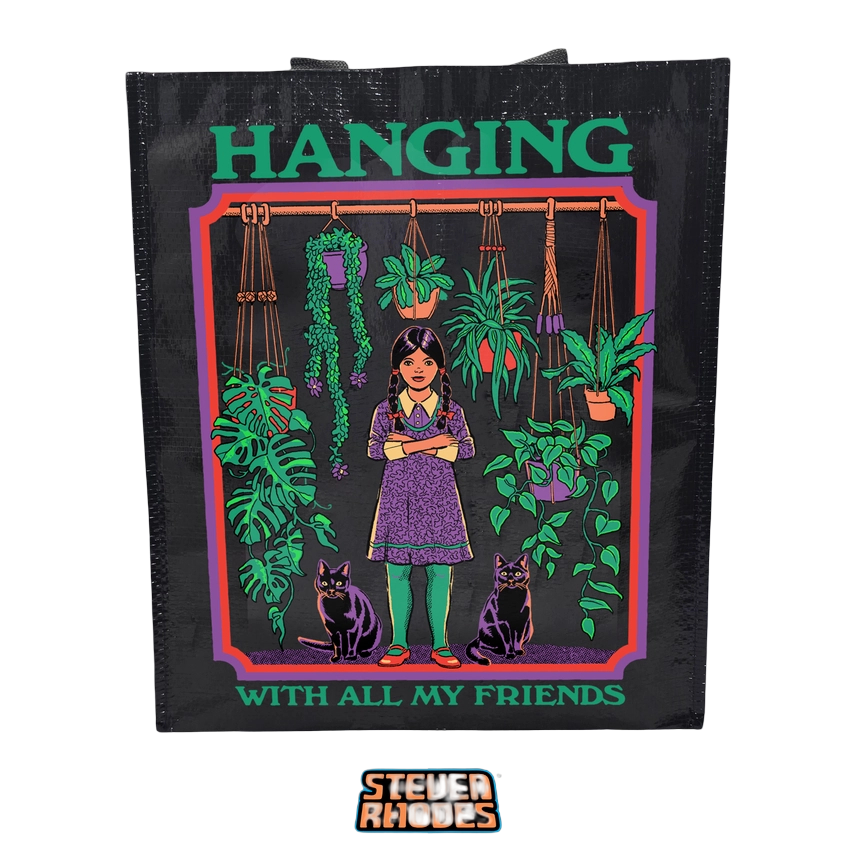 Hanging with All My Friends Grocery Tote Snark Totes Clothing/Accessories