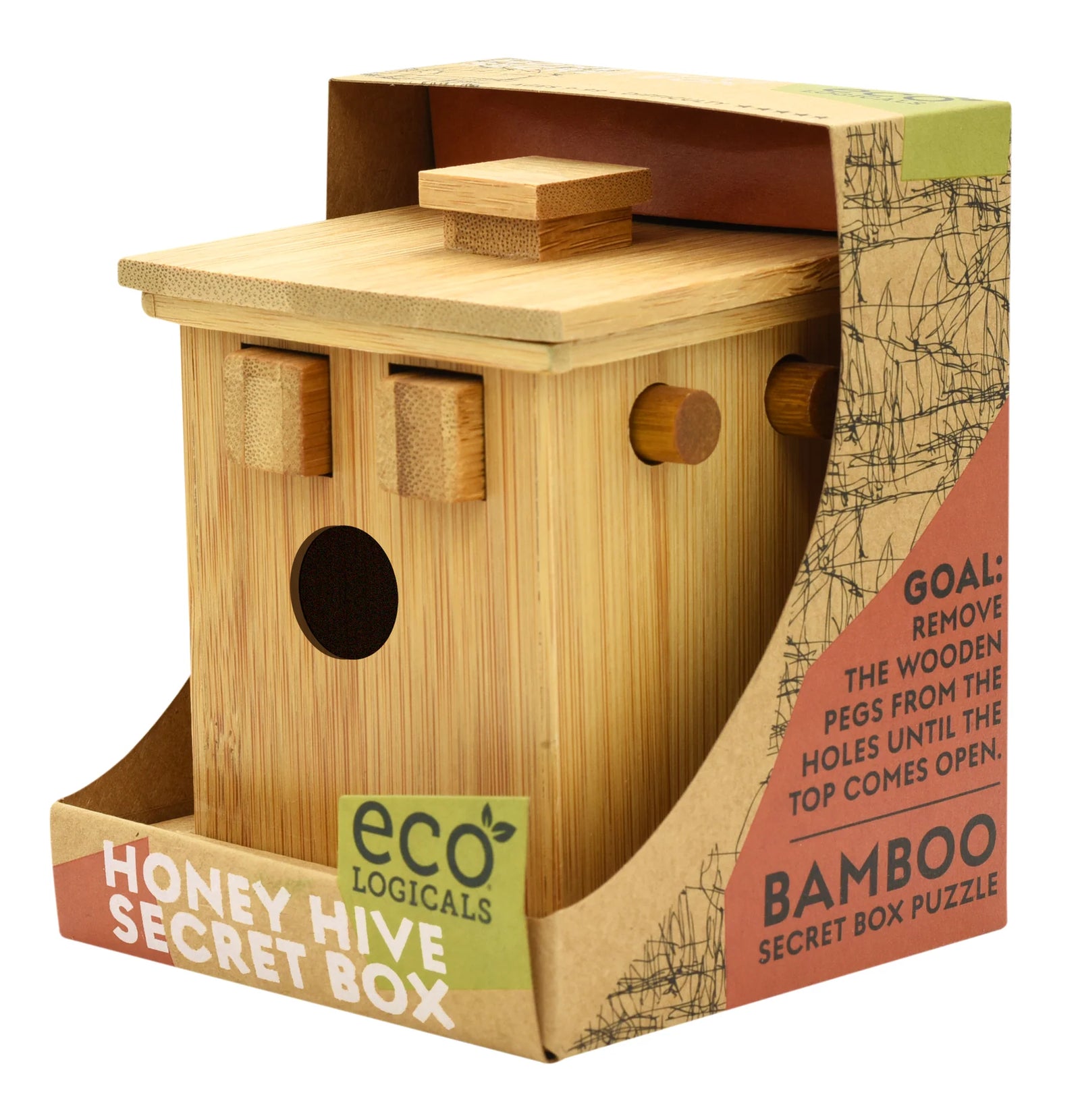 Honey Hive Secret Wooden Puzzle Box Project Genius Puzzles/Playthings