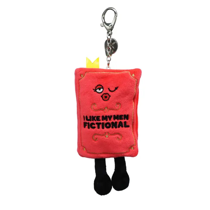 I Like My Men Fictional Book Plush Keychain Punchkins Plush