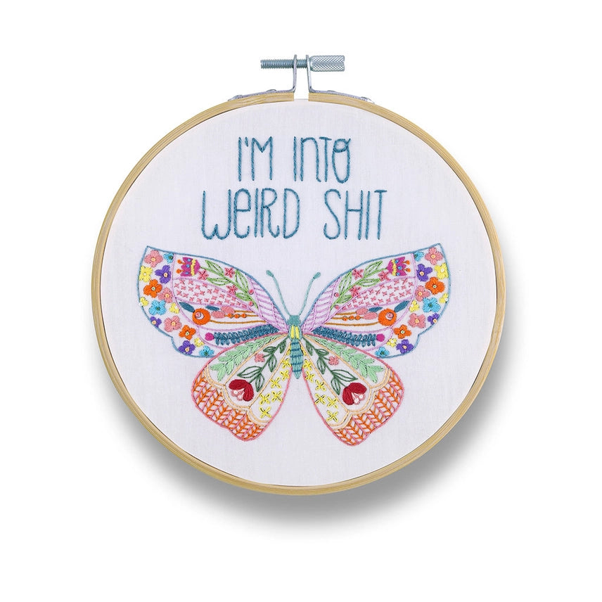 I'm Into Weird Shit Embroidery Kit Funatic Projects/Kits