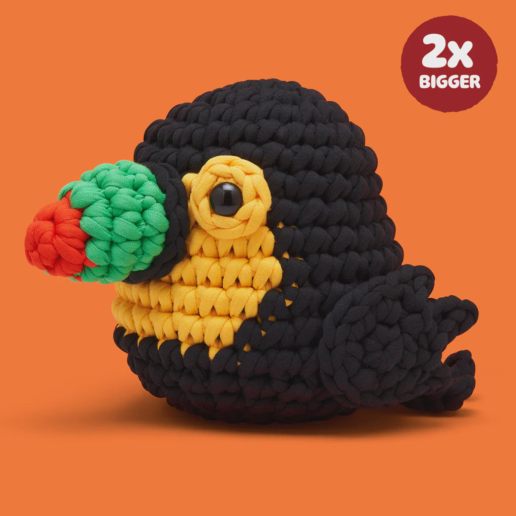 Mango the Toucan - Beginner Extra Squeezy Crochet Kit The Woobles Projects/Kits