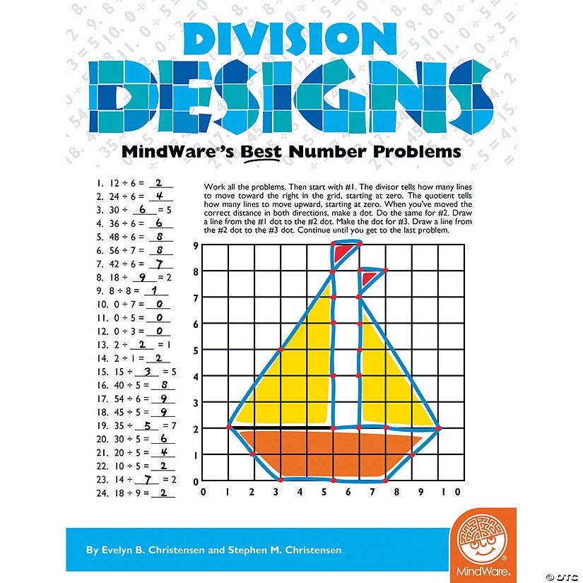 Math Mosaics - Division Designs Mindware Puzzles/Playthings
