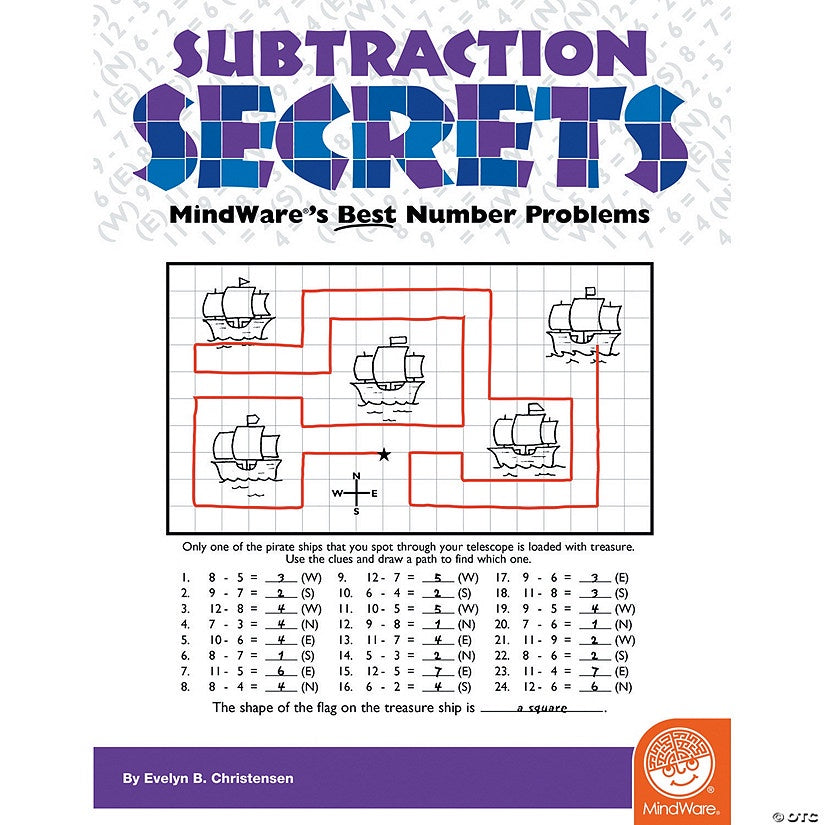 Math Mosaics - Subtraction Secrets Mindware Puzzles/Playthings