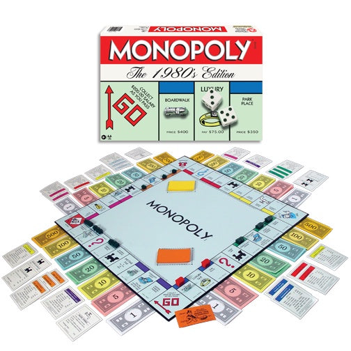 Monopoly: The 1980's Edition Winning Moves Games Board Games