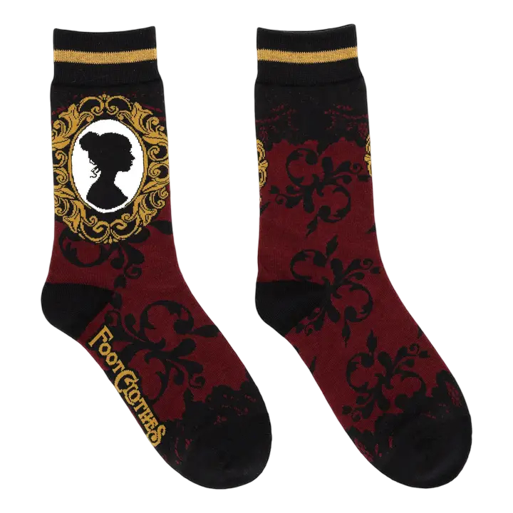Mourning Brooch Crew Socks FootClothes LLC Clothing/Accessories