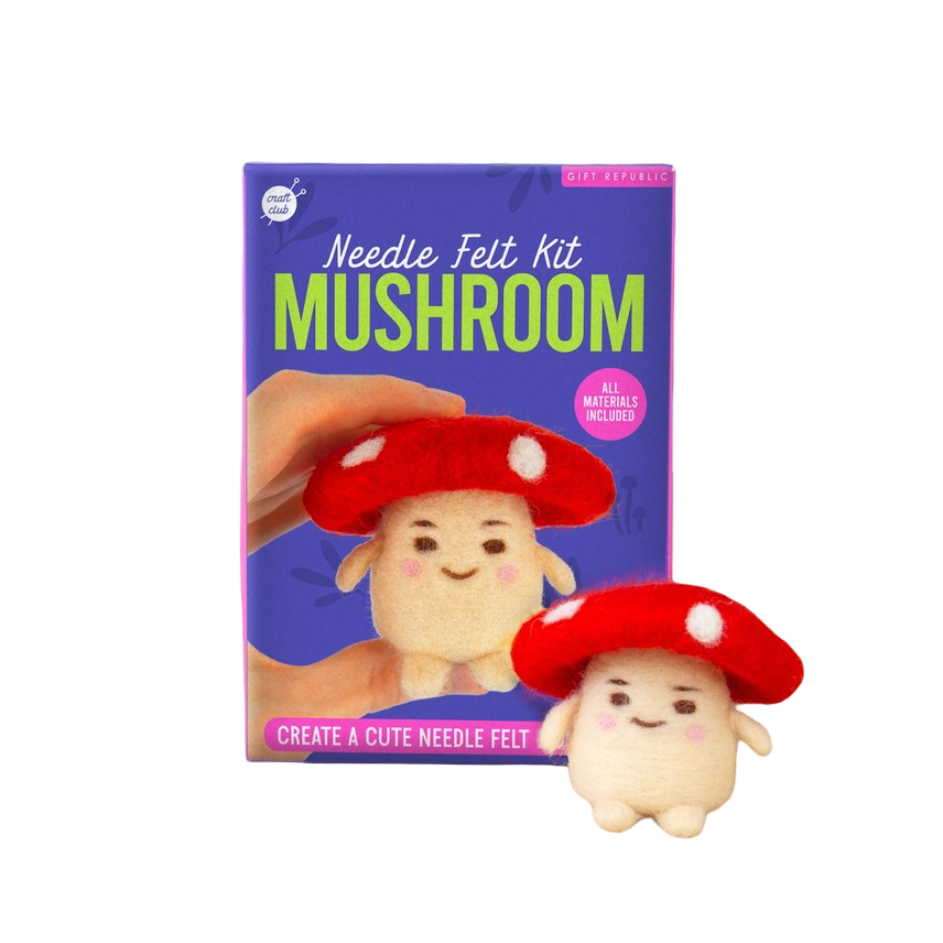 Mushroom Needle Felting Kit Gift Republic Projects/Kits