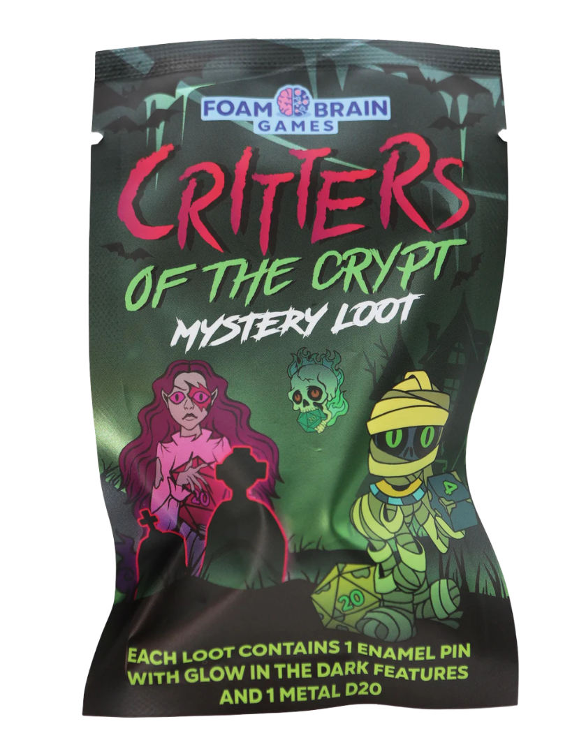 Mystery Loot: Critters of the Crypt Set Foam Brain Games Dice