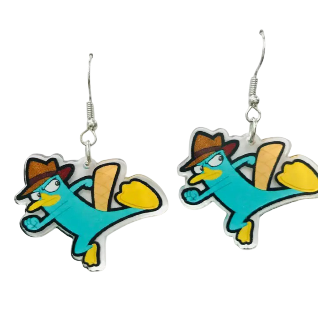 Perry the Platypus Acrylic Earrings SimpleNGreat Clothing/Accessories