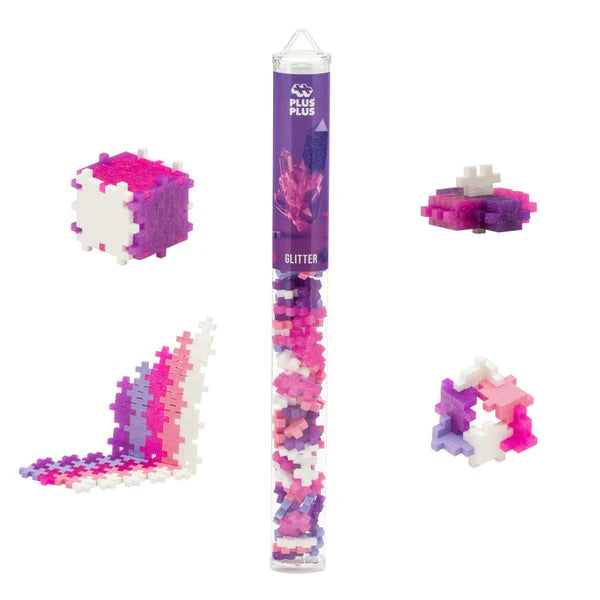 Plus-Plus: Glitter Mix 70 pc. Tube Plus-Plus Puzzles/Playthings