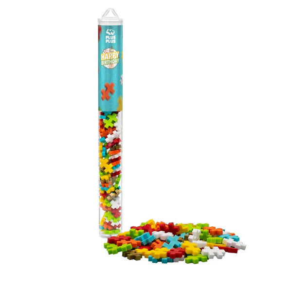 Plus-Plus: Happy Birthday 70 pc. Tube Plus-Plus Puzzles/Playthings