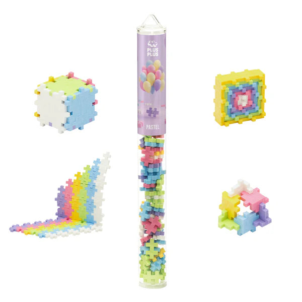 Plus-Plus: Pastel Mix 70 pc. Tube Plus-Plus Puzzles/Playthings
