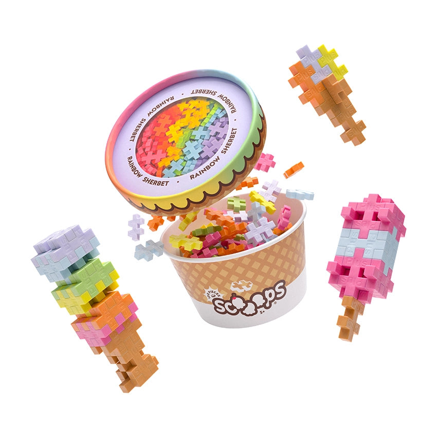 Plus-Plus Scooops - Rainbow Sherbet Plus-Plus Puzzles/Playthings