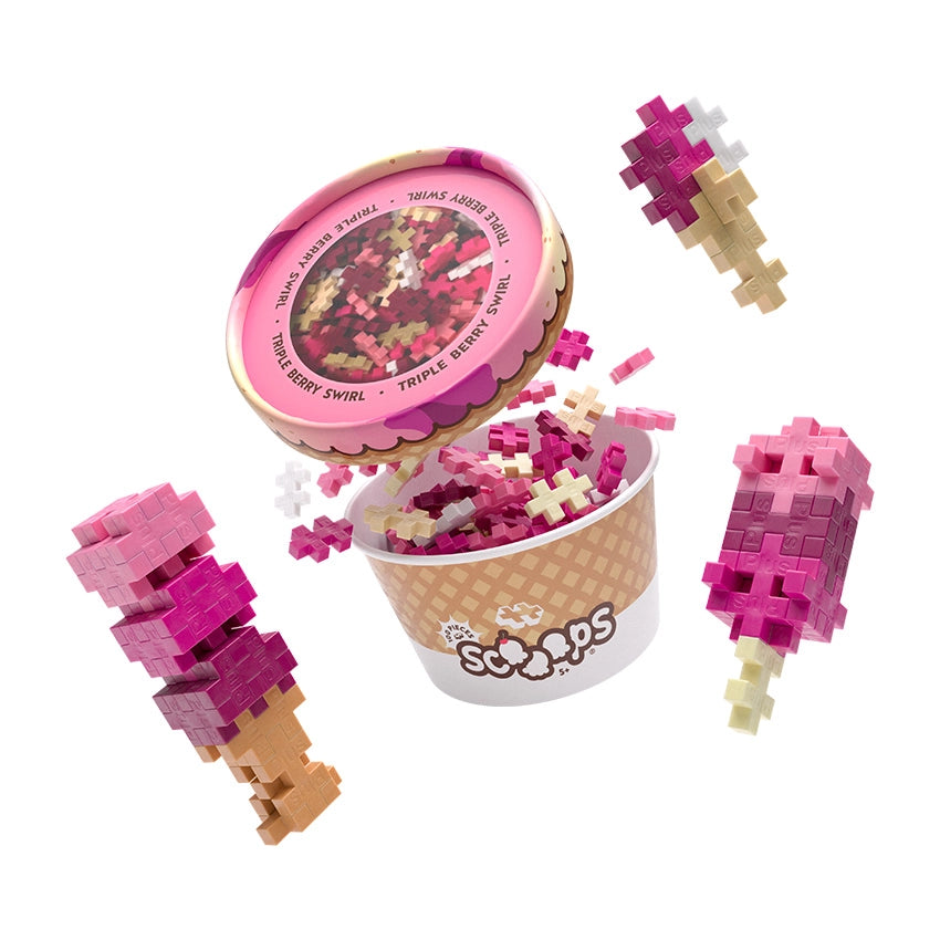 Plus-Plus Scooops - Triple Berry Swirl Plus-Plus Puzzles/Playthings