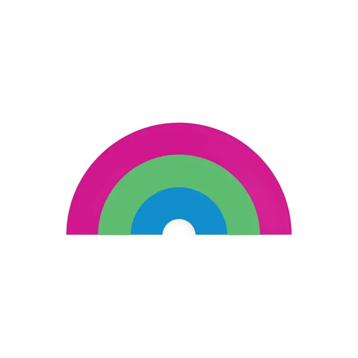 Polysexual Pride Rainbow Vinyl Sticker The Little Gay Shop Paper Products