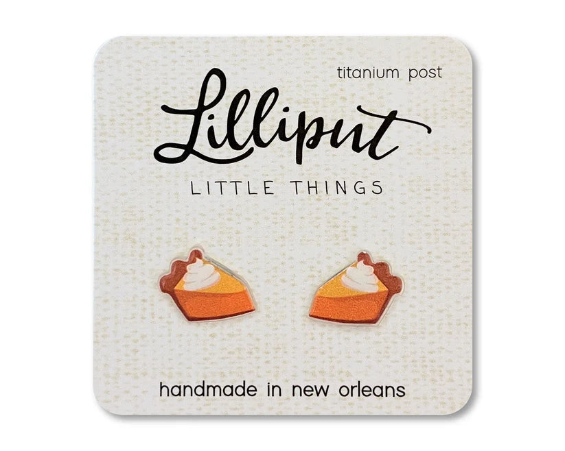 Pumpkin Pie Earrings Lilliput Little Things Clothing/Accessories