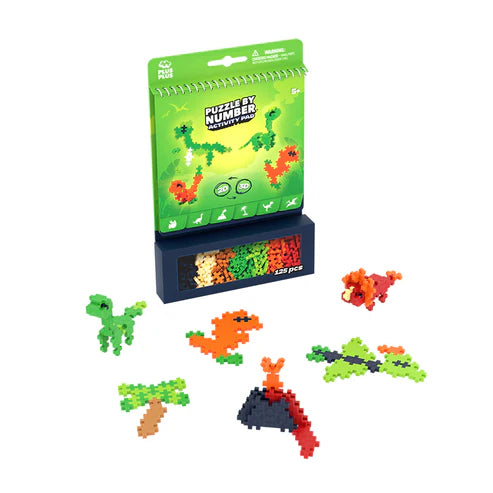 Puzzle By Number Activity Pad - Dinosaurs Plus-Plus Puzzles/Playthings