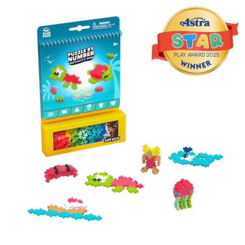 Puzzle By Number Activity Pad - Ocean Plus-Plus Puzzles/Playthings