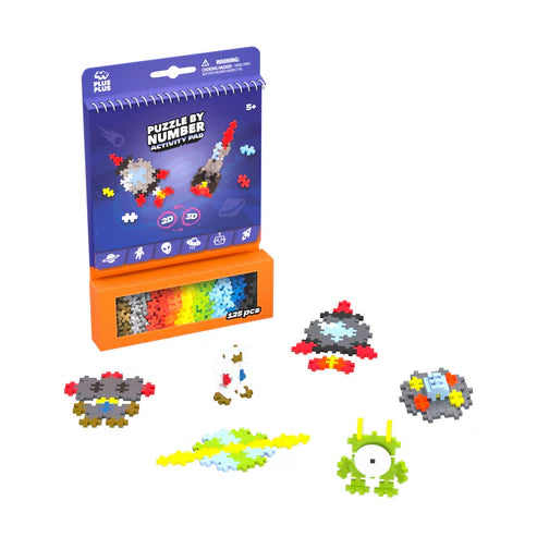 Puzzle By Number Activity Pad - Space Plus-Plus Puzzles/Playthings