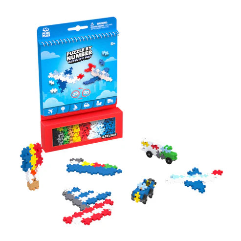 Puzzle By Number Activity Pad - Transportation Plus-Plus Puzzles/Playthings