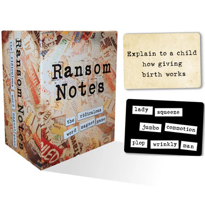 Ransom Notes: The Ridiculous Word Magnet Game Charty Party LLC Board Games